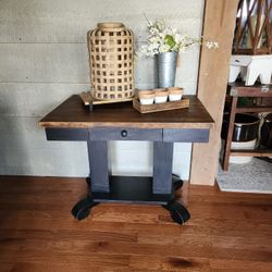 Versatile Table With Center Drawer 