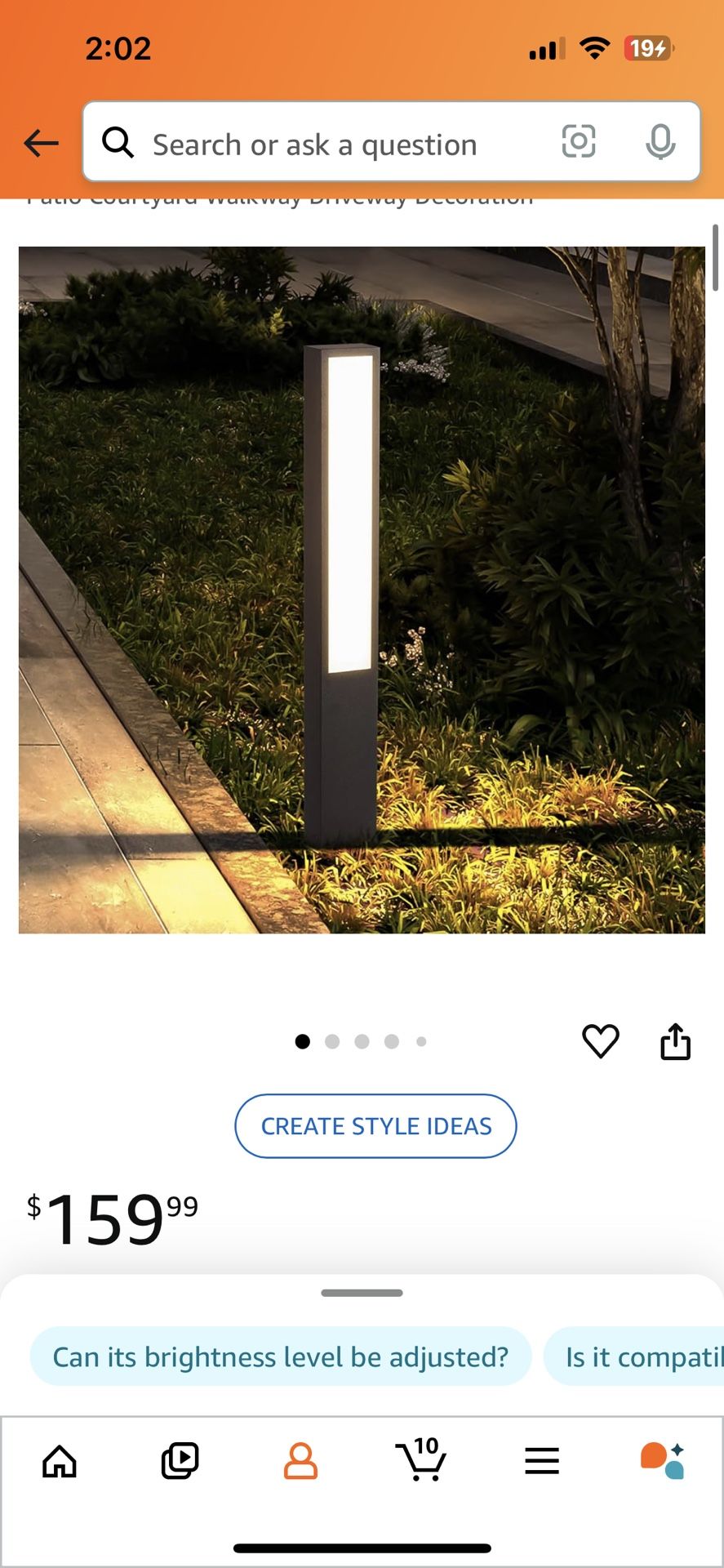3 High Landscape Path Light, Modern 40-inch Outdoor Unique 3000K Waterproof Garden Luxury Bollard Lighting for Lawn Patio Courtyard Walkway Driveway
