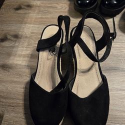 Heels wedges size 5 in half