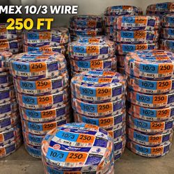 Romex 10/3 Wire 250ft Cable Romex 10/3 NM-B romex wire, electrical wire, copper wire, nm-b wire, house wire, building wire, residential wire,