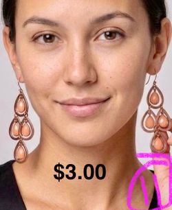 Rose Gold Chandelier Drop Earrings