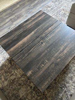 Rustic Dark Wood Coffee Table