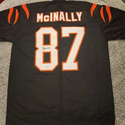 Pat McInally Signed Jersey (Wilder) Cincinnati Bengals