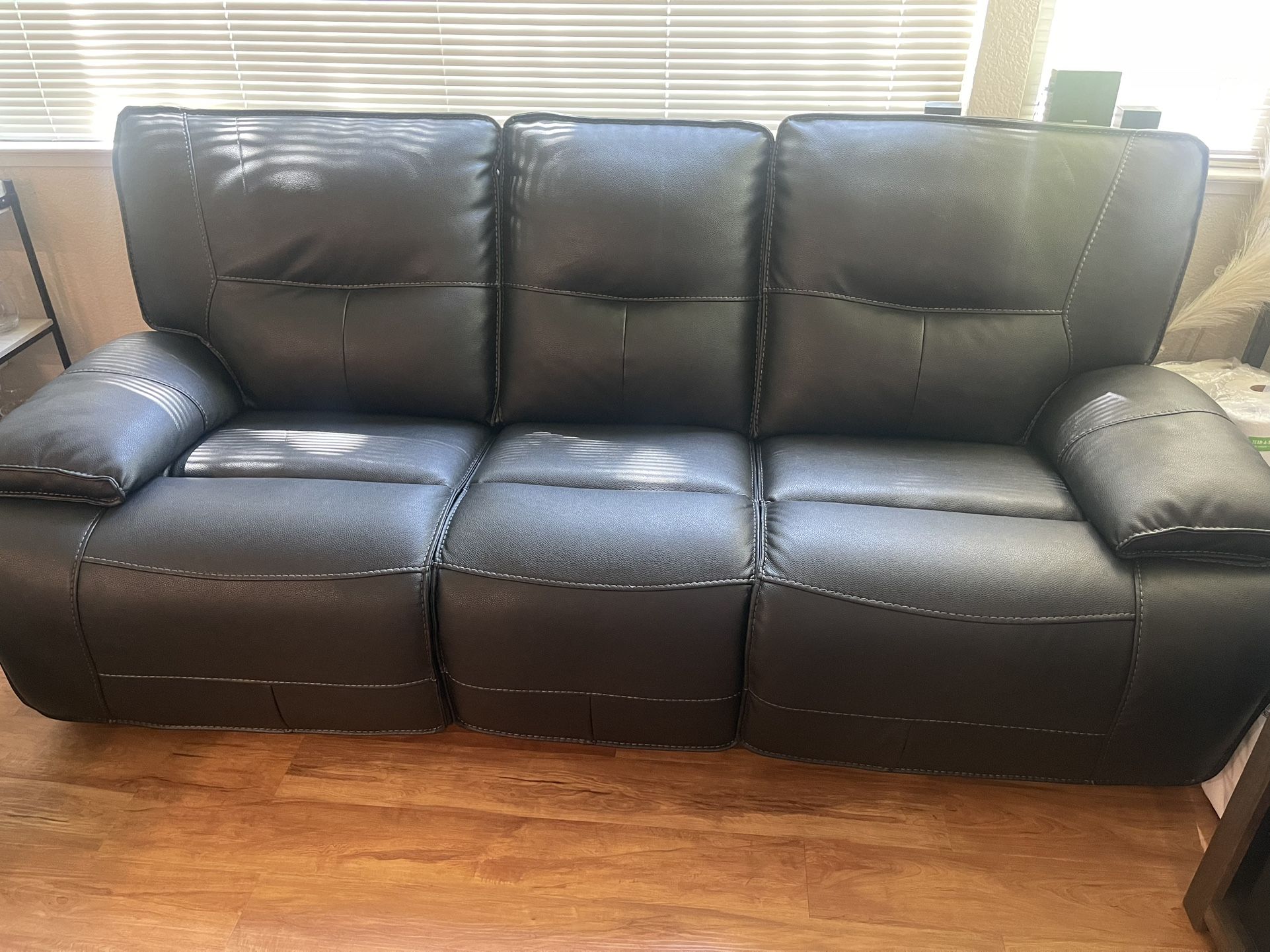 Black Leather Reclining Couches