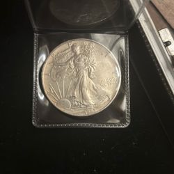 1993 American Silver Eagle 1 oz .999 Fine Silver Coin