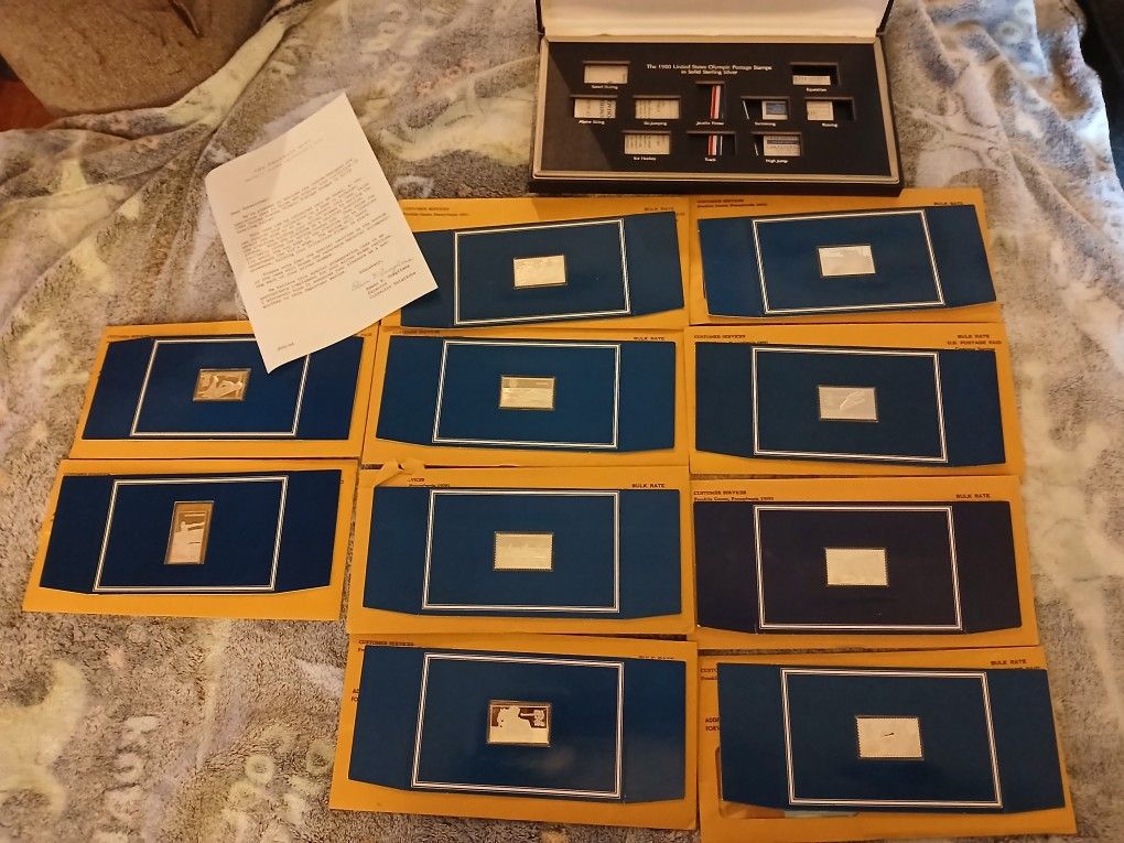 Sterling Silver Olympic Stamps