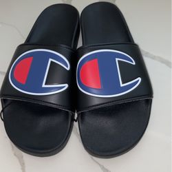 CHAMPION IPO Black Mens Slide Sandals Brand New 