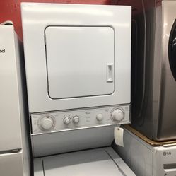 Whirlpool 24” Stackable Washer And Dryer. 1 year Warranty 