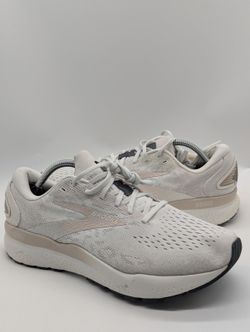 Brooks Ghost 16 Men’s Size 11.5 Running Shoes 1104181dl64 Coconut Chateau White