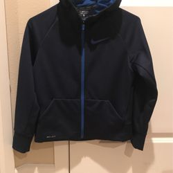 Zip Up Nike Hooded Track Jacket Dri Fit Material 