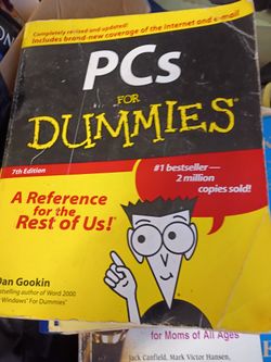 PCs For Dummies Paper Back Message For Shipping 