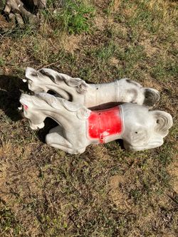 Rare Marx pedal car horses