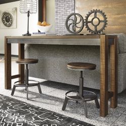 Torjin Gray-Brown Counter Height Set /Dining table and Chairs 