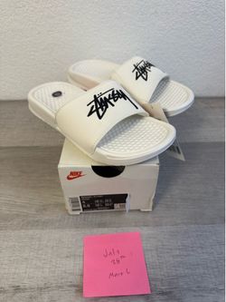 *NEW* NIKE BENASSI STUSSY SLIDE SIZE 4 MEN