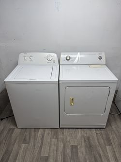 Admiral washer and electric dryer laundry set