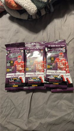 2025 Panini Absolute Football 20-Card Value Packs (x3)