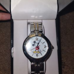  Mickey Mouse Stainless Steel  Watch - Brand New