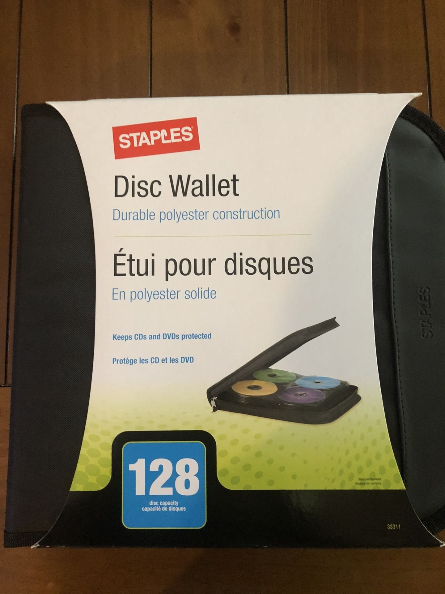 Disc Wallet, holds 128 CD’s or DVD’s. NEW