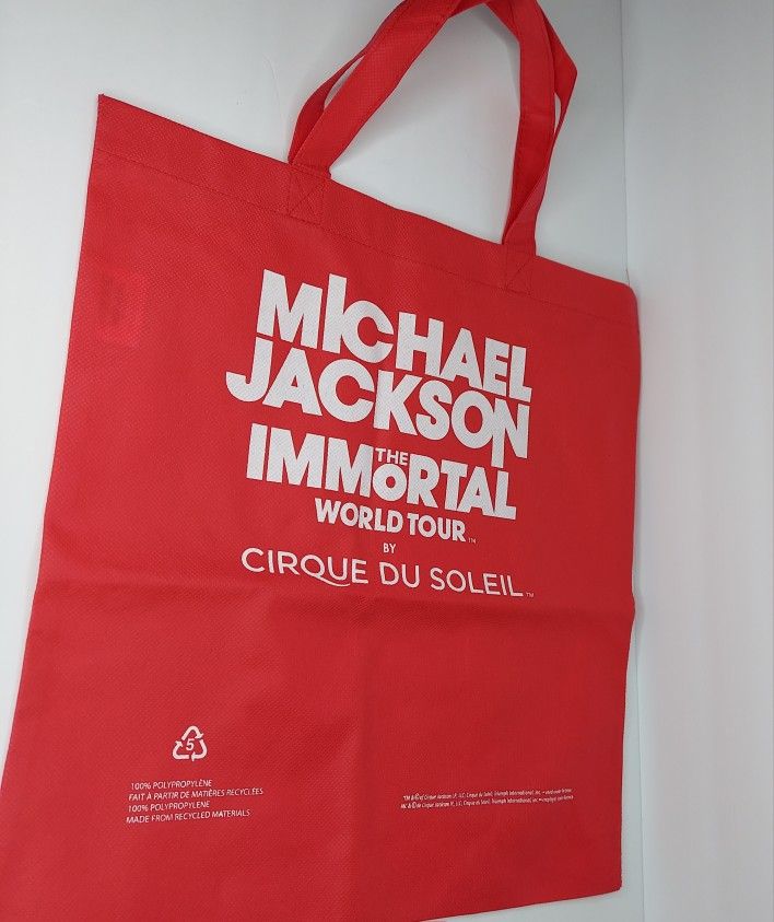 Michael Jackson The Immortal World Tour By Cirque Du Soleil Red VIP Tote Bag