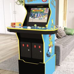 New In Box Arcade1UP The Simpsons (4-Player) Arcade with Riser