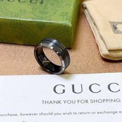 Black silver ring
