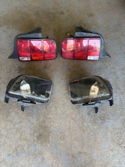 Ford Mustang Headlights and Taillights Set