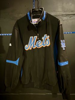 Vintage Majestic MLB NY Mets Therma Base Full-Zip Dugout Jacket - Men's Large