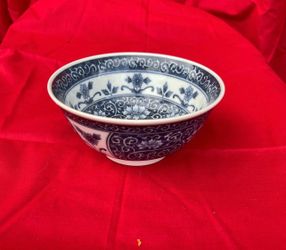 Vintage Japan Blue & White Ceramic, Rice Bowl, Soup Bowl, Fruit Bowl. BEST OFFER