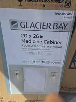 Glacier Bay 20x26 Bathroom Medicine Cabinet New (Price Is Firm)