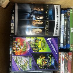 DVD/bluray Lot With Player 