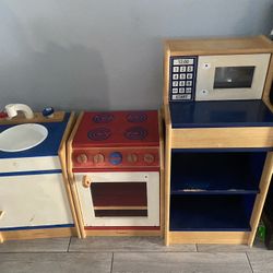 Mini Wooden Kitchen Set