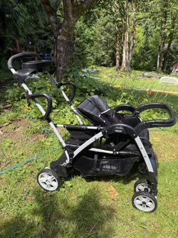 Graco Ready2Grow Double Stroller / Sit & Stand Stroller – Black