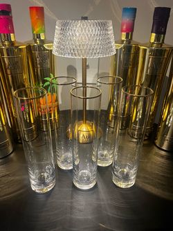 Au Vodka Highrise glass