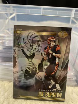 Joe Burrow NFL PANINI ILLUSIONS ORANGE 2020 CINCINNATI FOOTBALL Rookie Card Mint