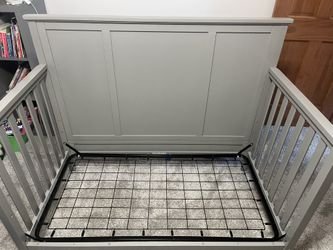 Grey Convertible Crib