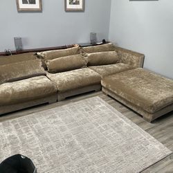 Large Down Couch With Ottoman