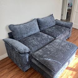 Modern blue couch