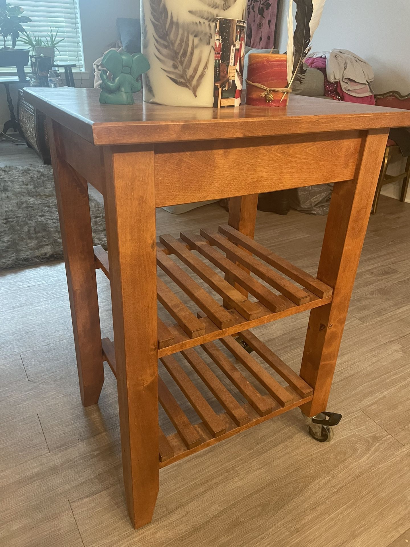 Wooden Kitchen Side Table