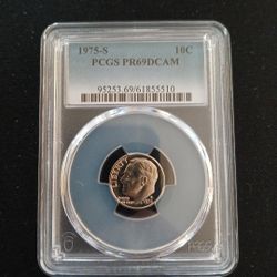 1975-S 10C Pr69 DCAM