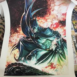 ($30 Each) Philip Tan (12x18)  / Finch + Friend (11x17) Hand Signed Batman & Black Panther Prints 