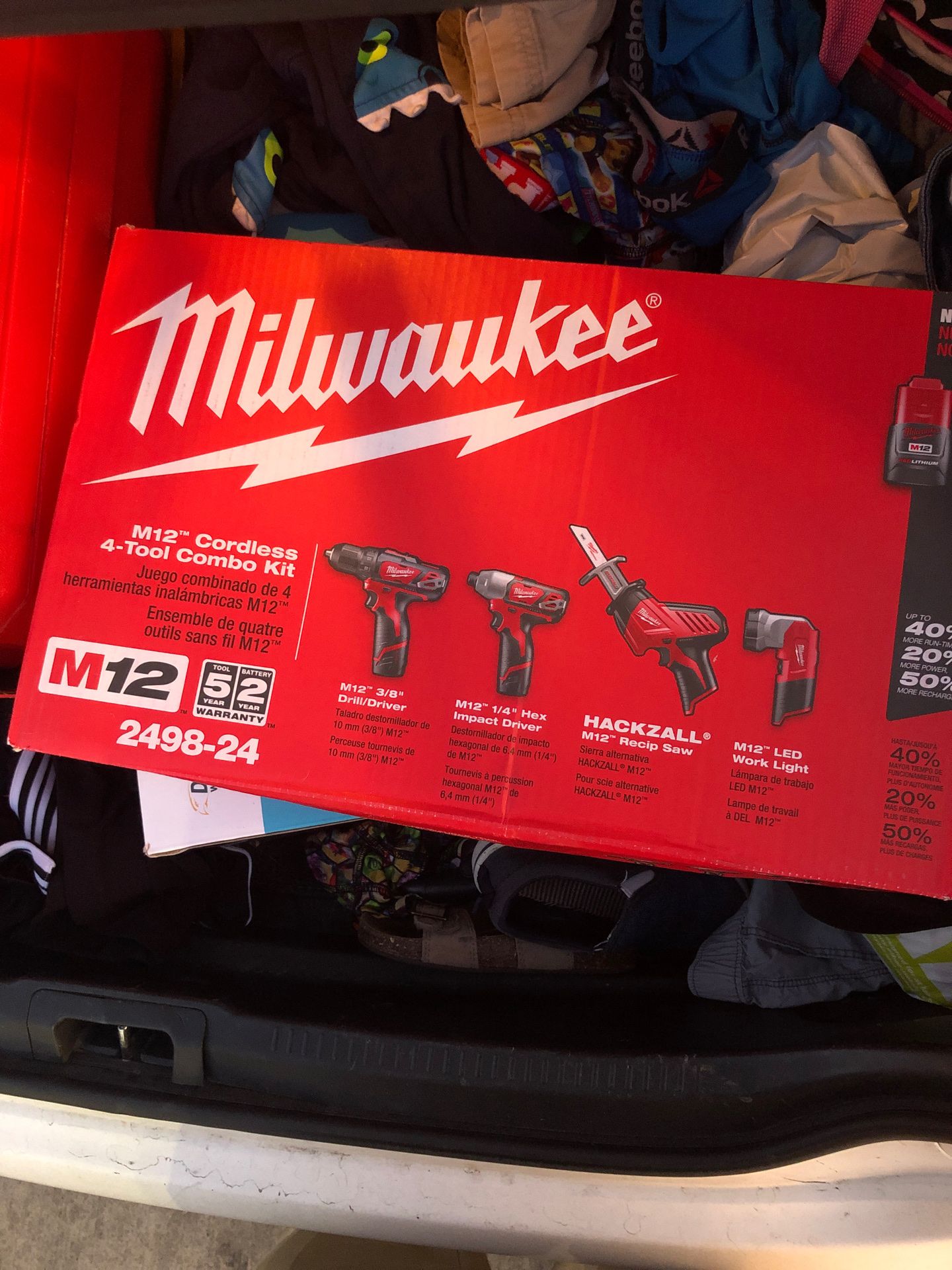 Combo kit Milwaukee prt#2498-24 brand new in box