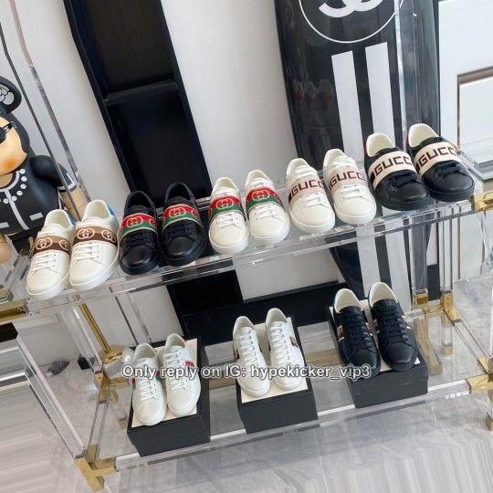Gucci Ace Differnent Style White Sneaker In stock