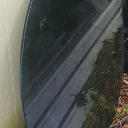 Round  Clear Glass For A Table 