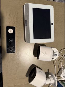 Smart Home Security System with Hub, 2 Outdoor Cameras, and Doorbell Camera