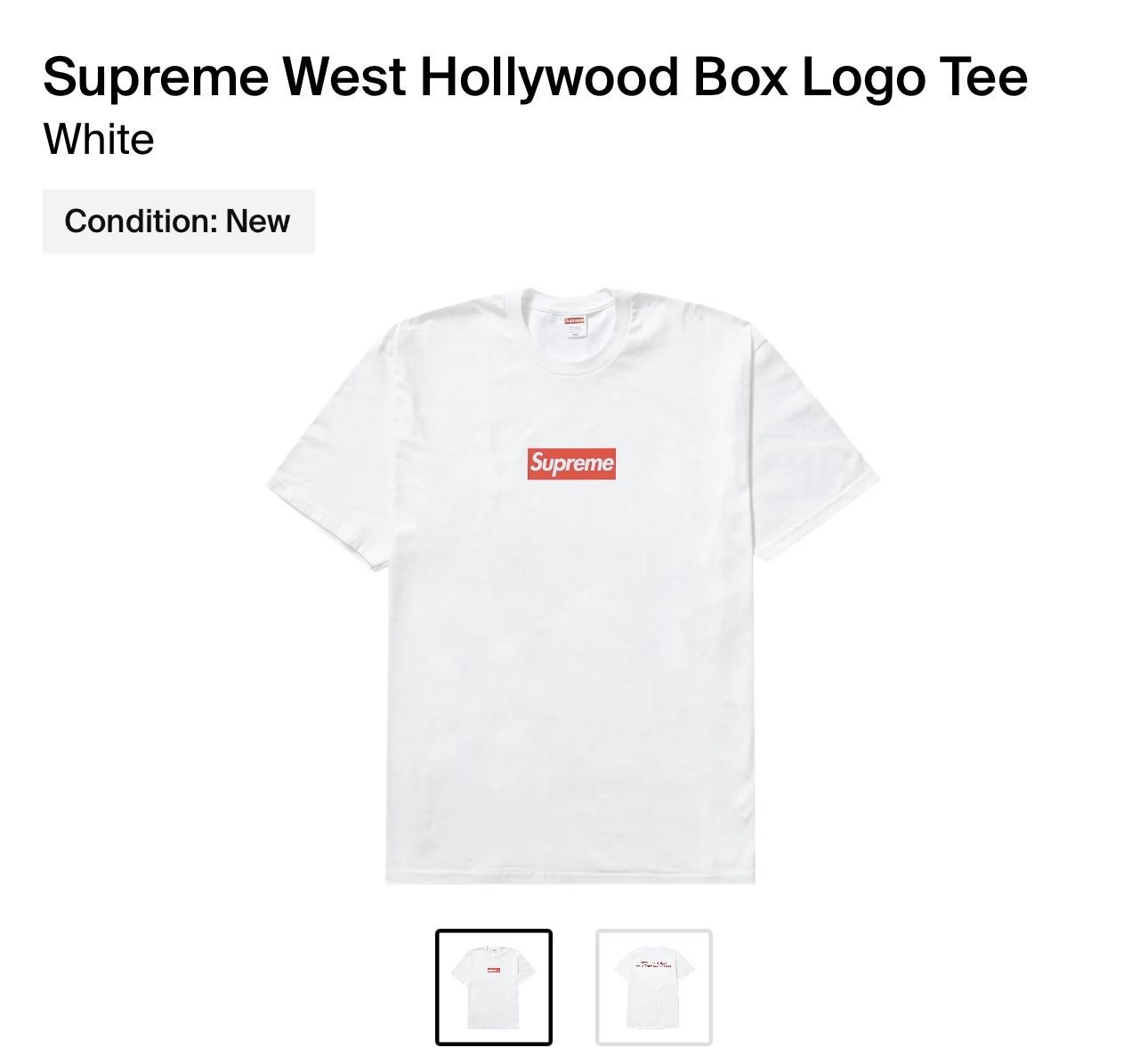 Supreme Hollywood Box Logo