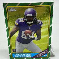 2013 Topps Chrome 1986 Topps Football #4 Cordarrelle Patterson Vikings RC 21457