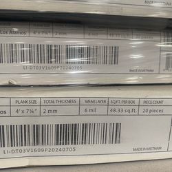 Glue down vinyl plank