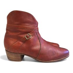 Vintage Florsheim Imperial Men’s Leather Ankle Boots, Brown Men’s – Size 9.5D