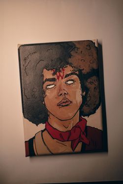 WARRIORS “REMBRANDT” PAINTING ON 5X7 MINI CANVAS