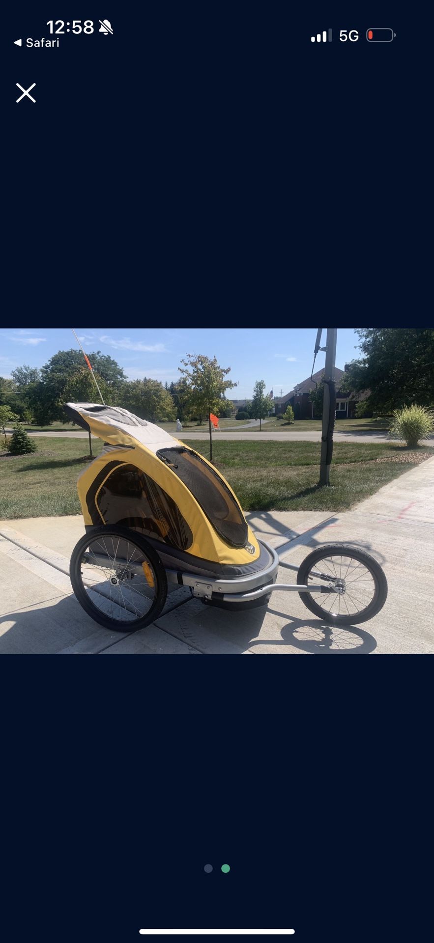 Via Velo Bike Carrier Jogger/Bike Attachment